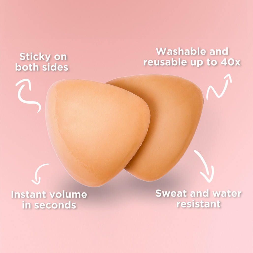 Push-Up Sticky Breast Size up Pads - Instant Lift & Boost, Washable & Reusable, Outfit Enhancer