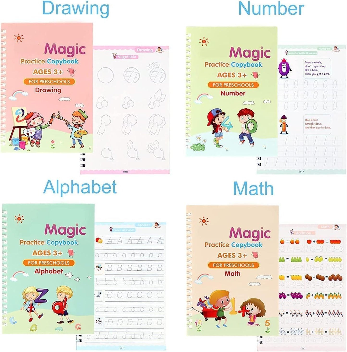 Magic Practice Copybook (4 Set)