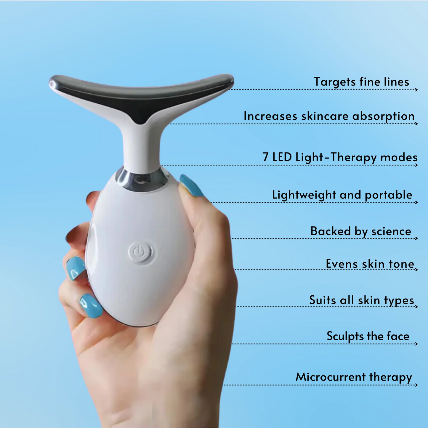 Hey Glam - 7-IN-1 EMS LED FACIAL LIFT SCULPTOR